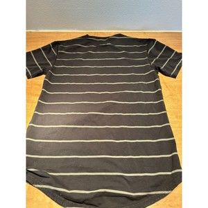Bylt Men's Drop Cut Tee Size Small Lux Short Sleeve V Neck T-shirt Striped